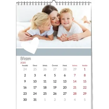 Fotokalendář Kalendarz 20x30cm papier kredowy 12 stron