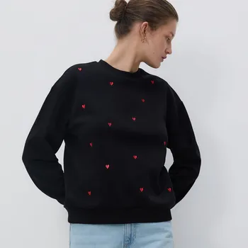 Dámská mikina Reserved - Mikina s kapucí a drobnou výšivkou - vícebarevná - 672GA-MLC - 672GA-MLC-L