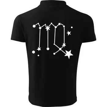 Pánská košile Souhvězdí - Virgo - Panna - Polokošile pánská Pique Polo 203 - 2XL ( Černá )