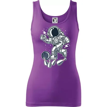 Dámské tričko Astro bowling - Dámské tílko - M ( Fialová )