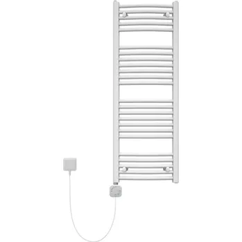 Radiátor Korado Těleso koupelnové trubkové elektrické Koralux Rondo Comfort KRTH 1500/450, výkon 500 W, topné těleso s integrovaným regulátorem, barva bílá