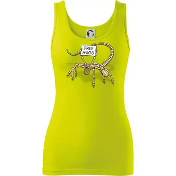 Dámské tričko Vetřelec - free hugs (Hana-creative) - Dámské tílko - 2XL ( Limetková )