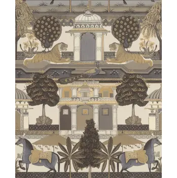 Tapeta Vliesová tapeta na zeď Rasch 746228, Indian style Béžová;Černá