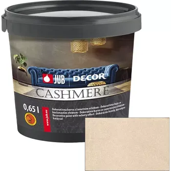 barva na zeď JUB Decor Cashmere 0,75L - Vnitřní dekorativní barva se sametovým efektem 514H