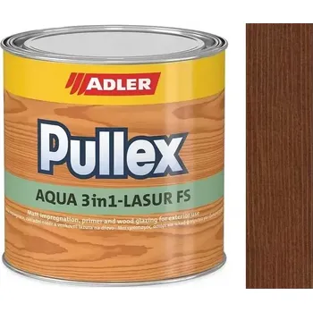 barva a nátěr na dřevo Adler Pullex Aqua 3in1-Lasur FS Palisandr (Palisander) 2,5L