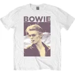 David Bowie Smoking White L Tričko