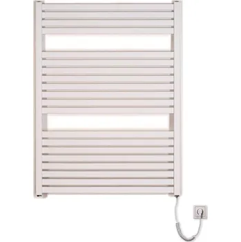 Radiátor Admiral Koupelnový radiátor QUADRA II, 600 × 970 mm, 400 W, plochý, elektrický, bílý KH-E 600/970 -400W