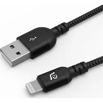 Datový kabel Adam Elements kabel PeAk III 120B Lightning to USB 1,2m - Black