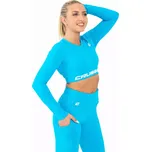Crussis Crop Top dámský dlouhý rukáv TYRKYS XS.CSW-125-XS