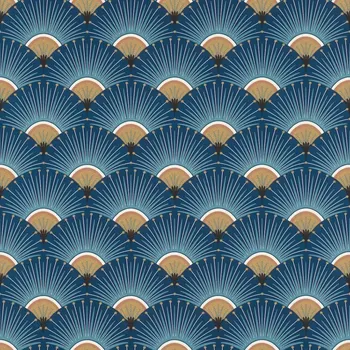 Tapeta Vliesová tapeta na zeď Rasch 637632, Maya Modrá