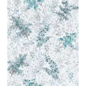 Tapeta Vliesová tapeta na zeď MA947451, Flora Bílá;Modrá;Šedá