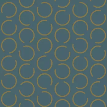 Tapeta Vliesová tapeta na zeď Caselio 102906025, grafická modrá, zlatá Modrá;Zlatá