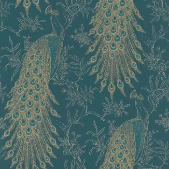 Tapeta Vliesová tapeta Rasch 405804, kolekce Sansa Modrá;Zlatá