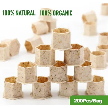 EKO kalíšky z pšeničné slámy – biologicky rozložitelné, 15 mm, 200 ks