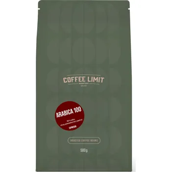 Káva COFFEE LIMIT Arabica 100 - zrnková káva 500g