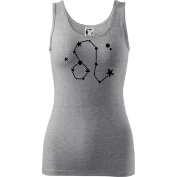 Dámské tričko Souhvězdí - Leo - Lev - Dámské tílko - S ( Tmavě šedý melír )