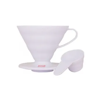 Dripper HARIO Dripper V60-02 - bílý plast
