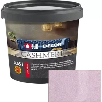 barva na zeď JUB Decor Cashmere 0,75L - Vnitřní dekorativní barva se sametovým efektem 522G