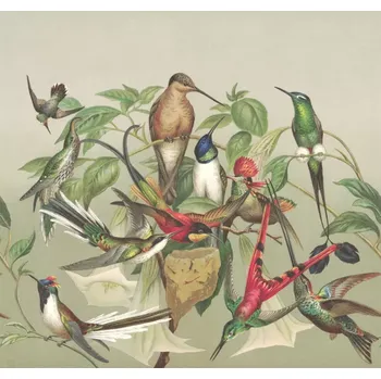 Fototapeta Vliesová fototapeta na zeď Rasch 543537, Magic Walls, 2,65 x 2,65 m, ptačí hnízdo Zelená