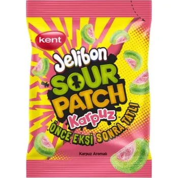 Bonbon Sour Patch kyselé žvýkací bonbony s příchutí vodního melounu 80 g