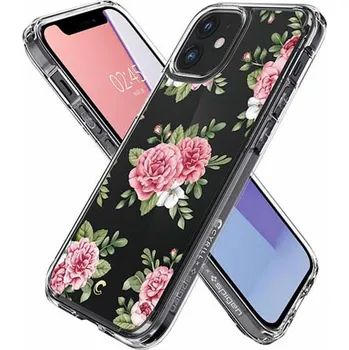 Pouzdro na mobilní telefon Spigen kryt Cecile pro iPhone 12 mini - Pink Floral