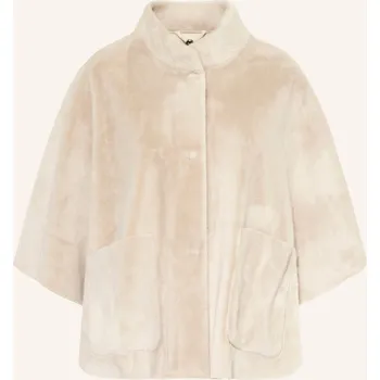 Dámský kabát Rino & Pelle Dámská Pelerína Z Umělé Kožešiny Dewi, krémová, 42