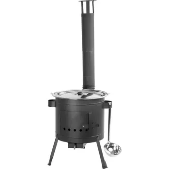 kotlíky PROTECH Sestava na guláš 14l, smaltovaná, kotlík s naběračkou