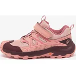 QUECHUA Dětské turistické boty na rychlé šněrování Crossrock vel. 24–34 33 FIALOVÁ|RŮŽOVÁ