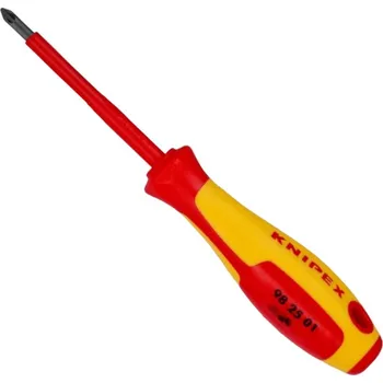 Šroubovák křížový (Pozidriv), izolovaný 1000V, různé velikosti a délky - KNIPEX Délka: 212 mm, Velikost: PZ2, Provedení: Standardní