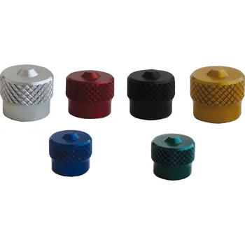 Ventilové čepičky hliníkové, různé barvy - Ferdus Barva: černá