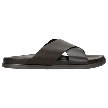 Pánské žabky Letní Pánské Pantofle V Tmavě Hnědé Barvě Wojas 3201052 43