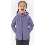 QUECHUA Dětská turistická softshellová bunda MH 900 5-6 LET FIALOVÁ