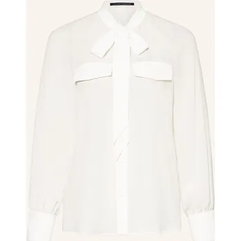 Luisa Cerano Dámská Hedvábná Halenka S Vázačkou, bílá, 46