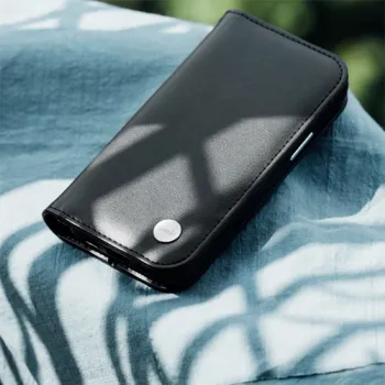 Pouzdro na mobilní telefon Moshi pouzdro Overture with Detachable Magnetic Wallet pro iPhone 12 Pro Max - Black