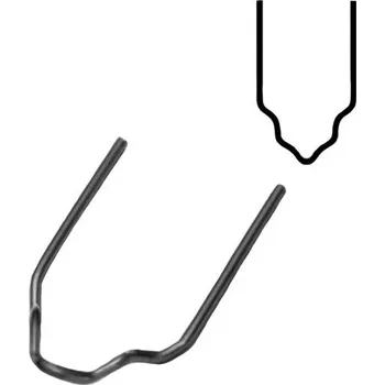 Auto-moto Sponky na svařování plastů RS38, sada 100 ks, tvar V, průměr drátu 0,8 mm - Genborx