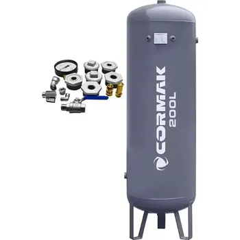 Kompresor Tlaková nádoba na stlačený vzduch pro kompresor 11 bar 200L + příslušenství