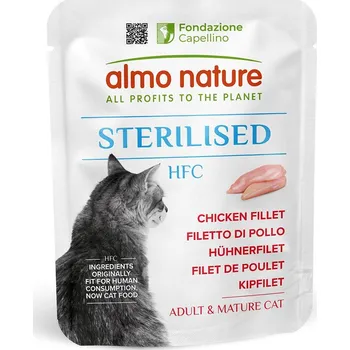 Krmivo pro kočku Almo Nature HFC Sterilised kuřecí filet 24x50 g