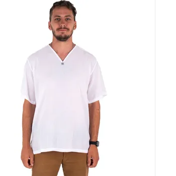 Pánská košile Kurta Lamon White - pánská košile s krátkým rukávem, Sittar 3XL