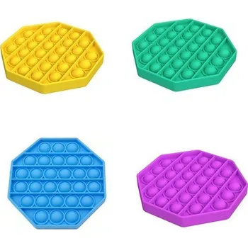 Antistresová senzorická hračka Push Pop Bubble osmiúhelník Zelená