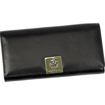 Peněženka Dámská kožená peněženka černá - Gregorio Sofasa černá
