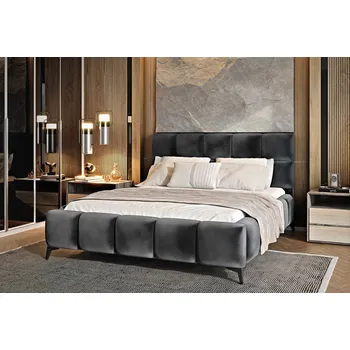 Postel Dvoulůžková postel MIST 180x200 Loco 06 tmavě šedá