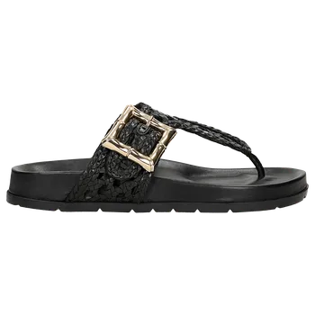 Dámské žabky Černé Průhledné Dámské Žabky Se Zlatou Přezkou Wojas 7416051 41