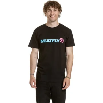 Pánské tričko Pánské tričko Meatfly Logex černá M