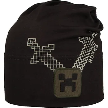 Kojenecká čepice RDX Bavlněná dlouhá čepice Minecraft černá Vel. 5