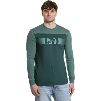 Pánská móda Pánské tričko s dlouhým rukávem Meatfly Judgement zelená M