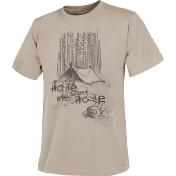 Pánské tričko Helikon-Tex Tričko Home Sweet Home Khaki - HELIKON Velikost: XXXL