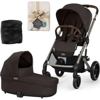 Kočárek Cybex Balios S Lux Set od narození - Chocolate Brown