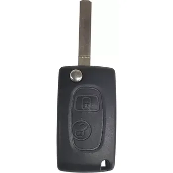 Autoklíč Obal Citroen / Peugeot VA2 2tl. baterie PCB sklopný starý typ 1+1tl.