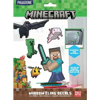 samolepka Paladone Sada samolepek na okno 34 ks Minecraft