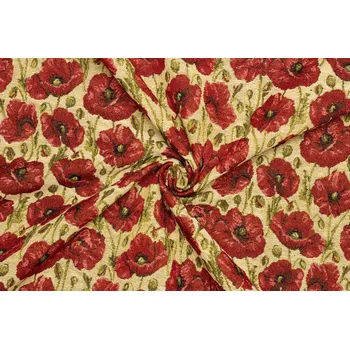 Dekorační | potahová látka gobelin - Vlčí mák